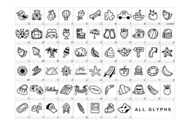 Excursion by YandiDesigns — Dingbats Font — thumbnail 2