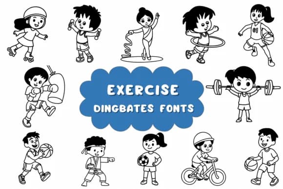 Exercise by Natchuta — Dingbats Font