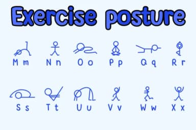 Exercise Posture by Chonada — Dingbats Font — thumbnail 3