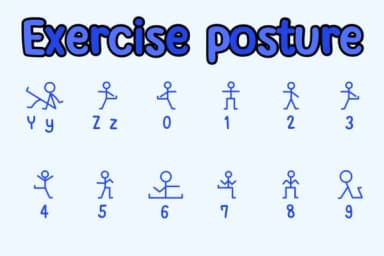 Exercise Posture by Chonada — Dingbats Font — thumbnail 4