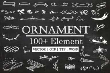 Extra Ornament by Iyhulmonsta — Dingbats Font — thumbnail 1