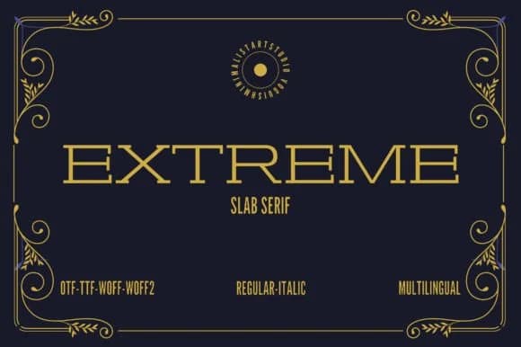 Extreme by Minimalistartstudio — Slab Serif Font