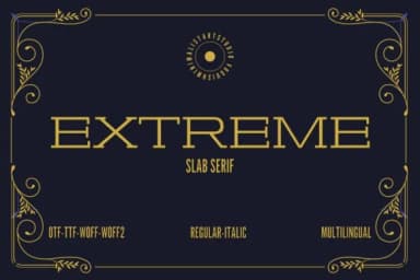 Extreme by Minimalistartstudio — Slab Serif Font — thumbnail 1