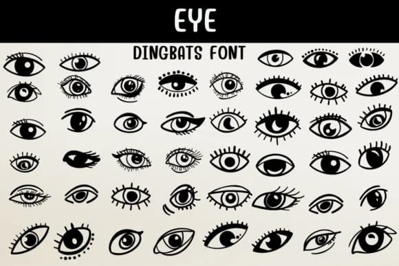 Eye by Sontaya — Dingbats Font