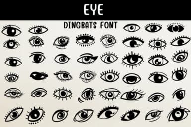 Eye by Sontaya — Dingbats Font — thumbnail 1