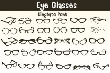 Eye Glasses by Sontaya — Dingbats Font — thumbnail 1