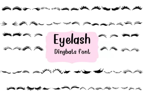 Eyelash by Nongyao — Dingbats Font