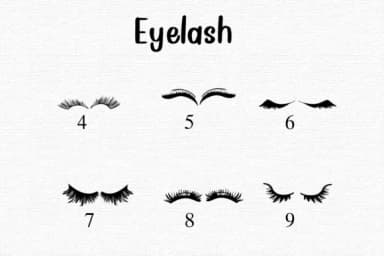 Eyelash by Nongyao — Dingbats Font — thumbnail 4