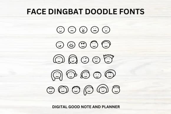 Face by fonty88 — Dingbats Font