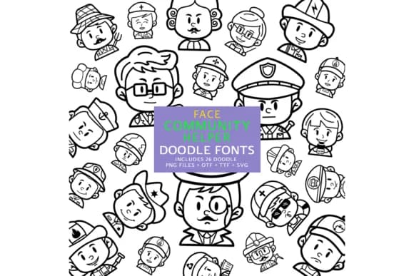 Face Community Helper by digitalplannerland — Dingbats Font