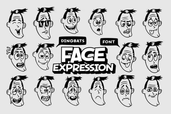 Face Expression by Dito (7NTypes) — Dingbats Font