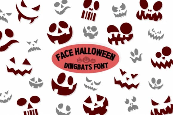 Face Halloween by Chonada — Dingbats Font
