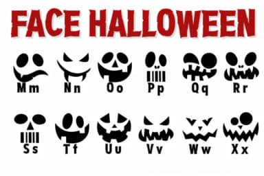 Face Halloween by Chonada — Dingbats Font — thumbnail 3