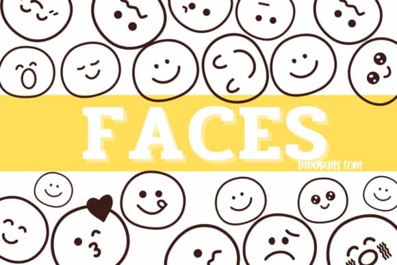 Faces by Sirinart — Dingbats Font
