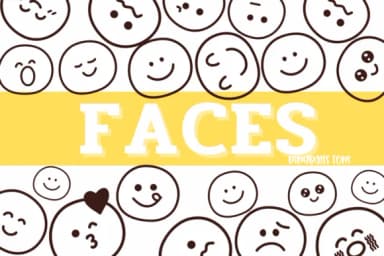 Faces by Sirinart — Dingbats Font — thumbnail 1