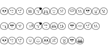 Faces by Sirinart — Dingbats Font — thumbnail 7
