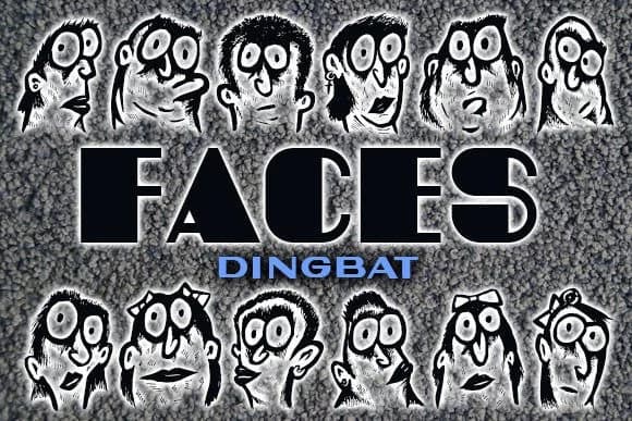 Faces by vladimirnikolic — Dingbats Font
