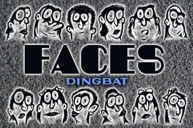 Faces by vladimirnikolic — Dingbats Font — thumbnail 1
