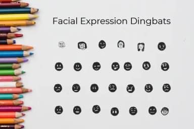 Facial Expression by Ciriative — Dingbats Font — thumbnail 3