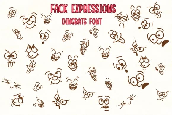 Fack Expressions by Nongyao — Dingbats Font