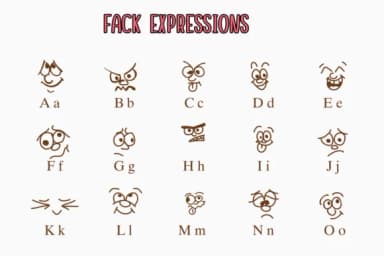 Fack Expressions by Nongyao — Dingbats Font — thumbnail 2