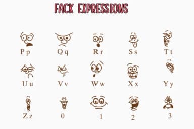 Fack Expressions by Nongyao — Dingbats Font — thumbnail 3