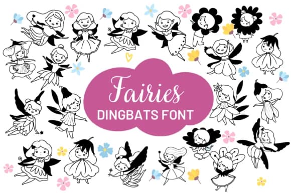 Fairies by Nun Sukhwan — Dingbats Font