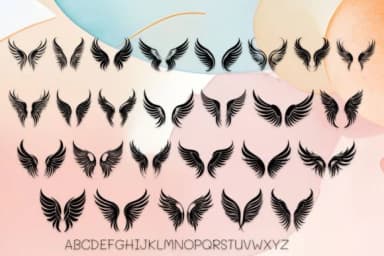 Fairies Wing by MOMAT THIRTYONE — Dingbats Font — thumbnail 3