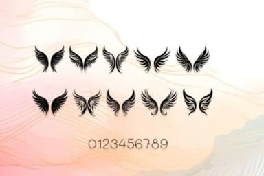 Fairies Wing by MOMAT THIRTYONE — Dingbats Font — thumbnail 4