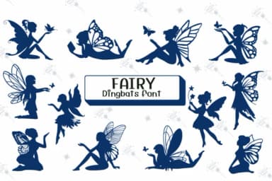 Fairy by Ketsarin — Dingbats Font — thumbnail 1