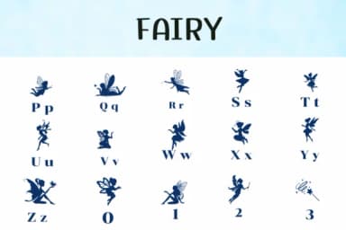 Fairy by Ketsarin — Dingbats Font — thumbnail 3