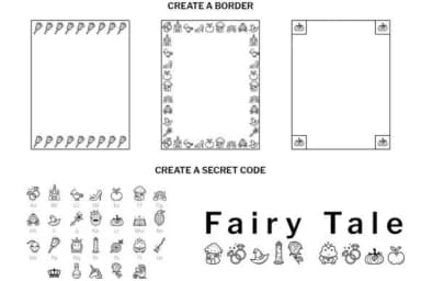 Fairy Tale Doodle by digitalplannerland — Dingbats Font — thumbnail 6