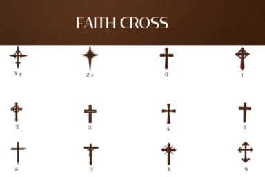 Faith Cross by Heartcraft Atelier — Dingbats Font — thumbnail 4