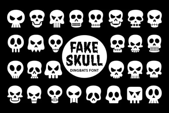 Fake Skull by Situjuh — Dingbats Font