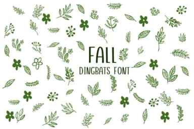 Fall by Nongyao — Dingbats Font — thumbnail 1