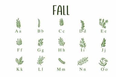 Fall by Nongyao — Dingbats Font — thumbnail 2