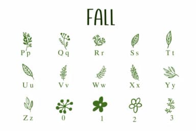 Fall by Nongyao — Dingbats Font — thumbnail 3
