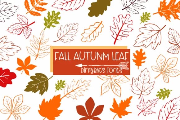 Fall Autumn Leaf by Sirinart — Dingbats Font