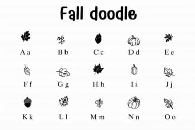 Fall Doodle by Sontaya — Dingbats Font — thumbnail 2