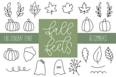 Fall Feels by jordynalisondesigns — Dingbats Font — thumbnail 1
