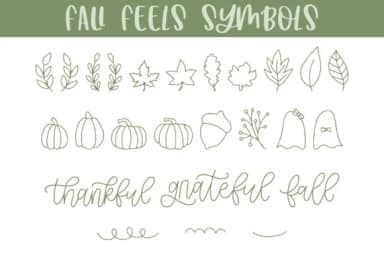 Fall Feels by jordynalisondesigns — Dingbats Font — thumbnail 5