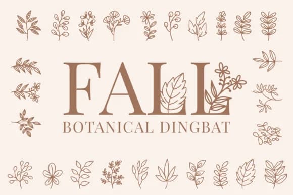 Fall by DesignOverdose — Dingbats Font
