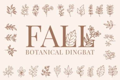 Fall by DesignOverdose — Dingbats Font — thumbnail 1