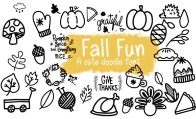Fall Fun by LalavaStudio — Dingbats Font — thumbnail 1