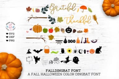 Fall Halloween by GraphicHouseDesign — Dingbats Font — thumbnail 1