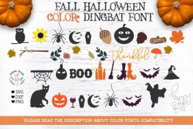Fall Halloween by GraphicHouseDesign — Dingbats Font — thumbnail 2