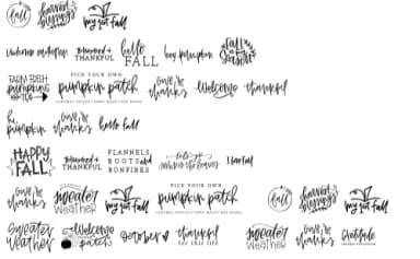 Fall Phrases by dansiedesign — Dingbats Font — thumbnail 6