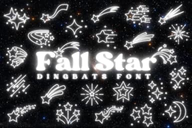 Fall Star by Chonada — Dingbats Font — thumbnail 1