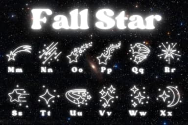 Fall Star by Chonada — Dingbats Font — thumbnail 3