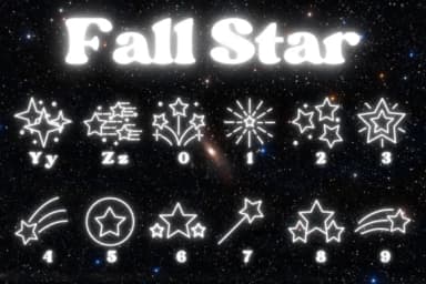 Fall Star by Chonada — Dingbats Font — thumbnail 4